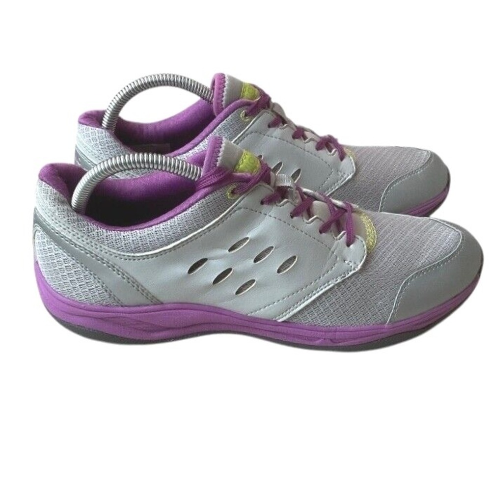 Vionic Venture Athletic Sneakers Shoes Size 10 Purple Gray Lace Up Comfy Walking